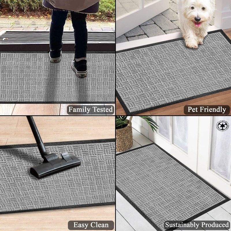A1HC New Durable and Versatile Polypropylene Rubber Door Mat All Weather Inside Outside Door Mat