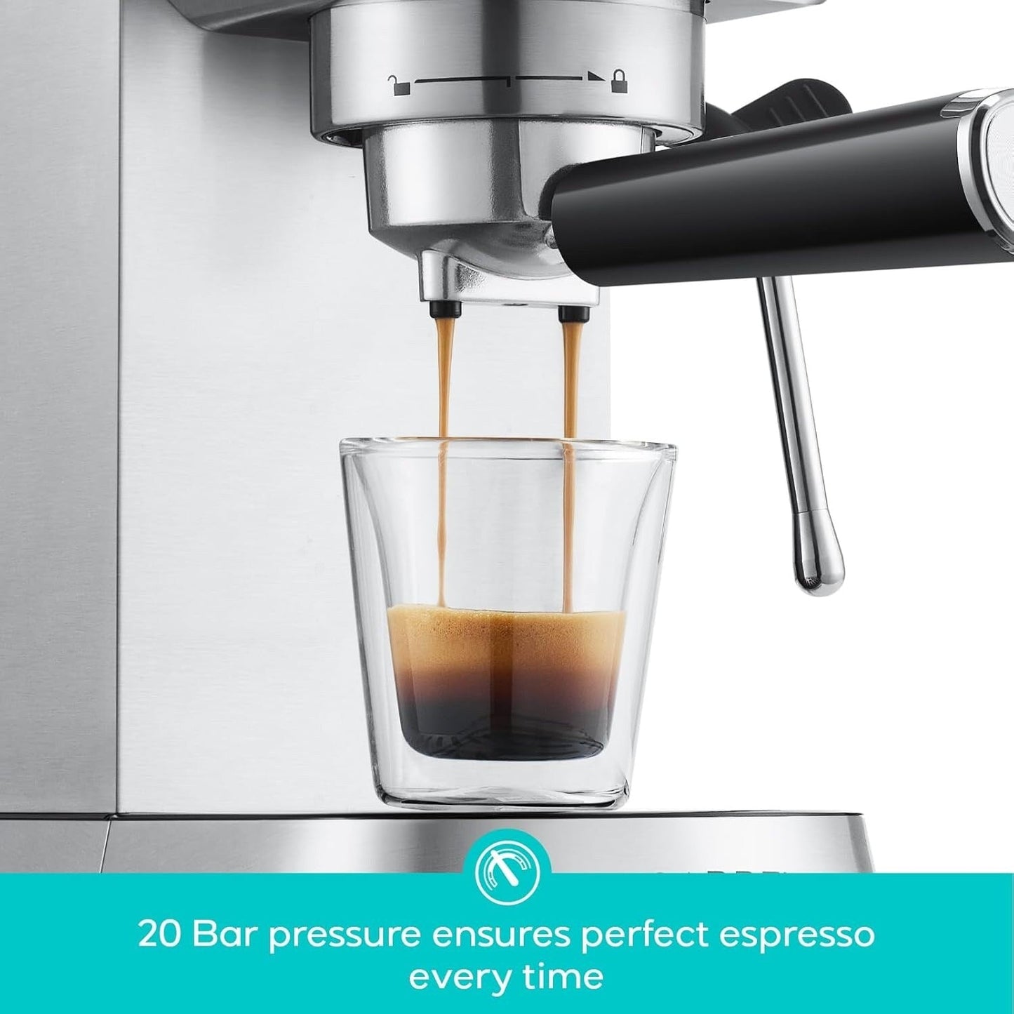 Casabrews 20 Bar Professional Espresso Machine W/ Milk Frothing System