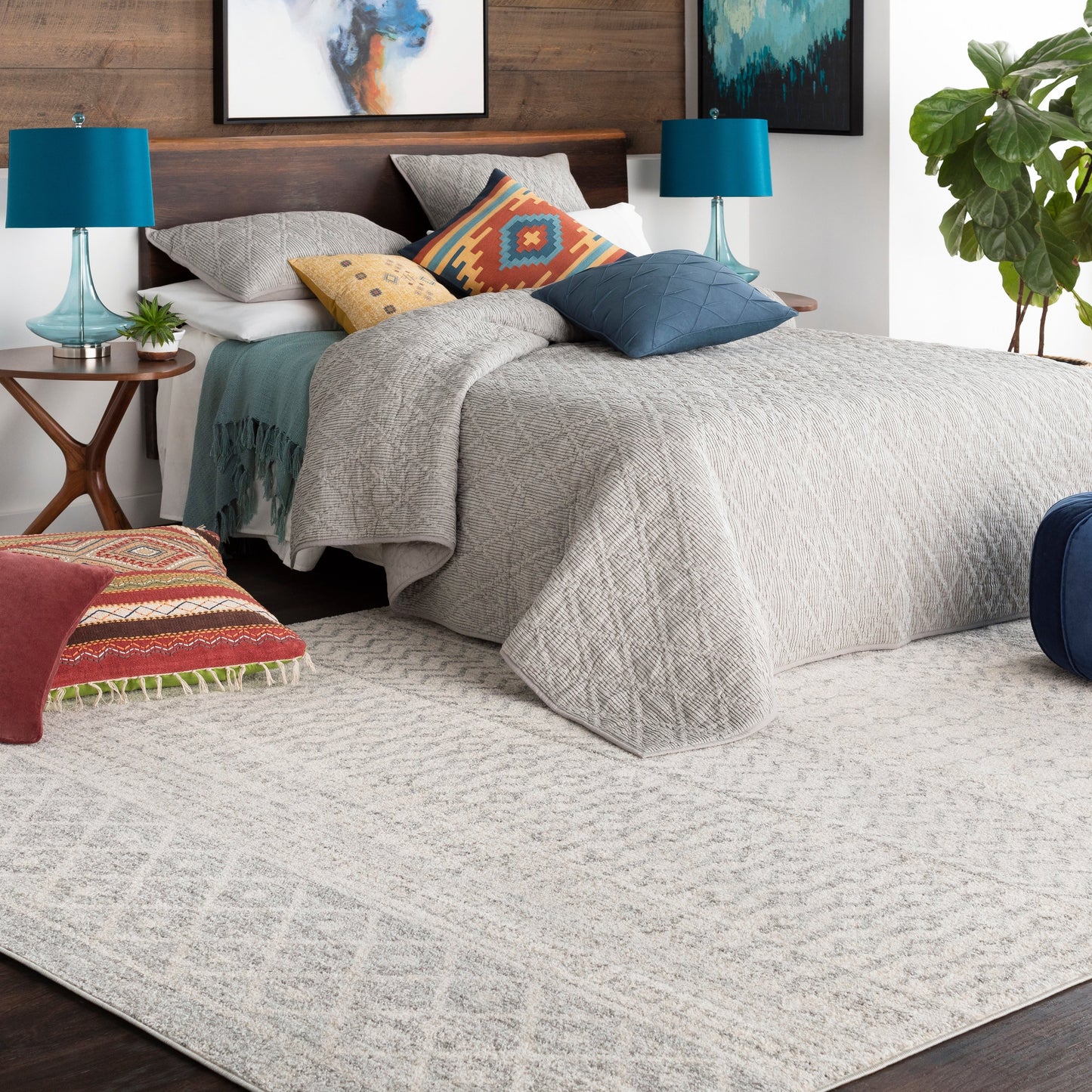 Livabliss Edie Bohemian Geometric Area Rug