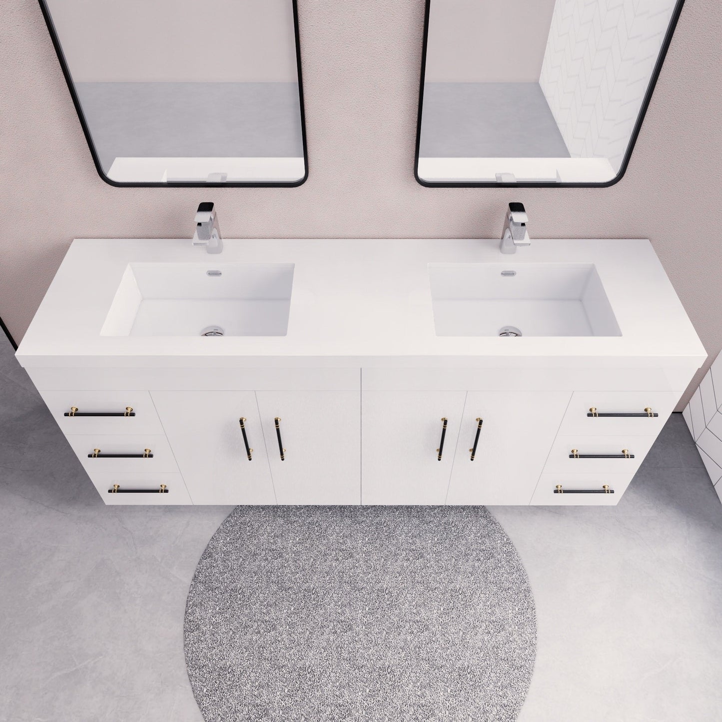 Eliza 72'' Freestanding Vanity with Double Sink