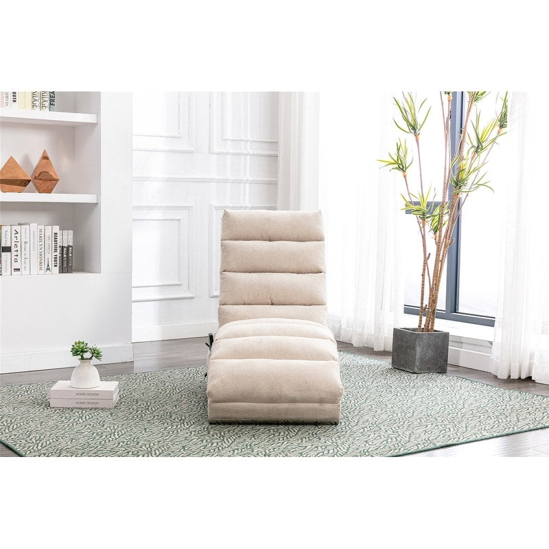 Linen Massage recliner Interior with remote control, ergonomic electric massage recliner, 5 modes