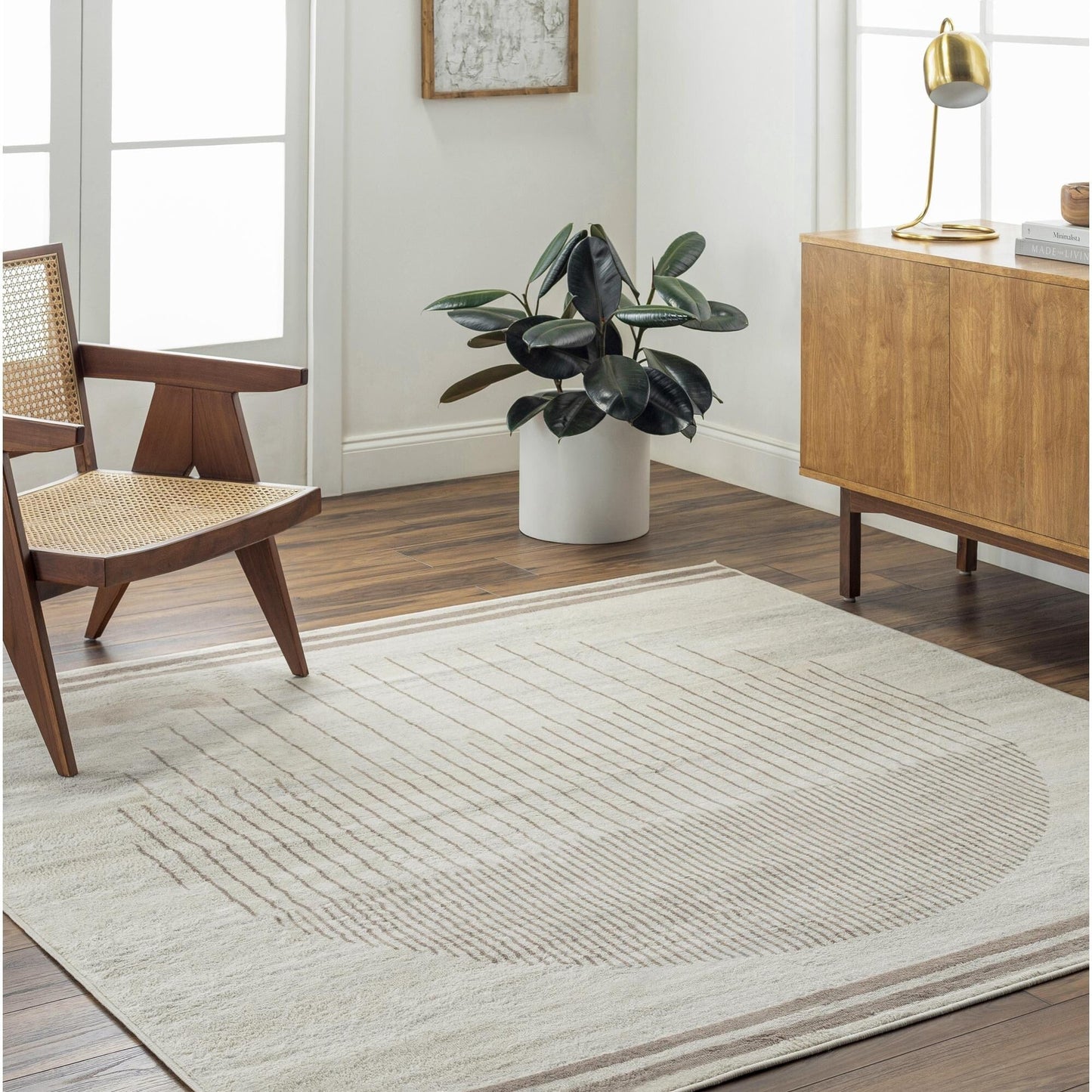 Livabliss Floransa Minimalist Ombre Area Rug