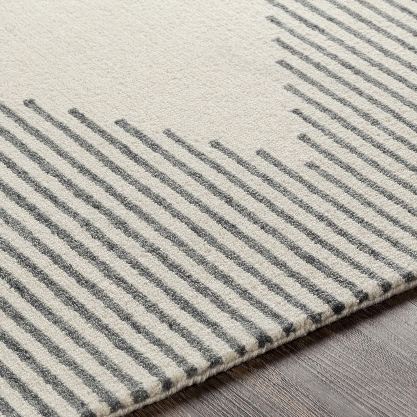 Livabliss Granada Minimalist Diamond Hand Tufted Area Rug