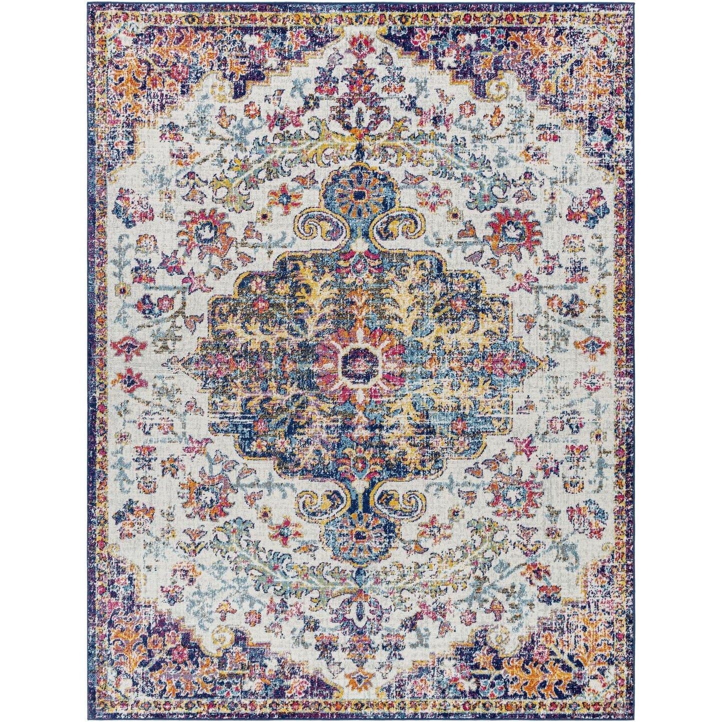 Livabliss Harput Updated Traditional Medallion Area Rug