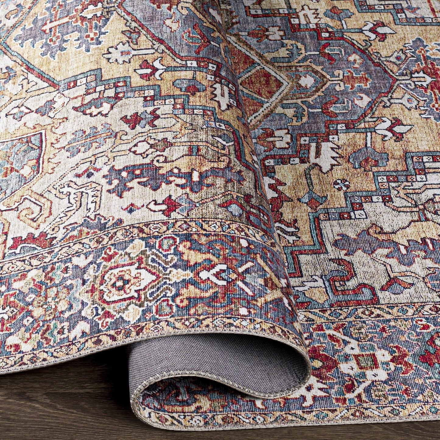 Livabliss Iris Updated Traditional Medallion Area Rug