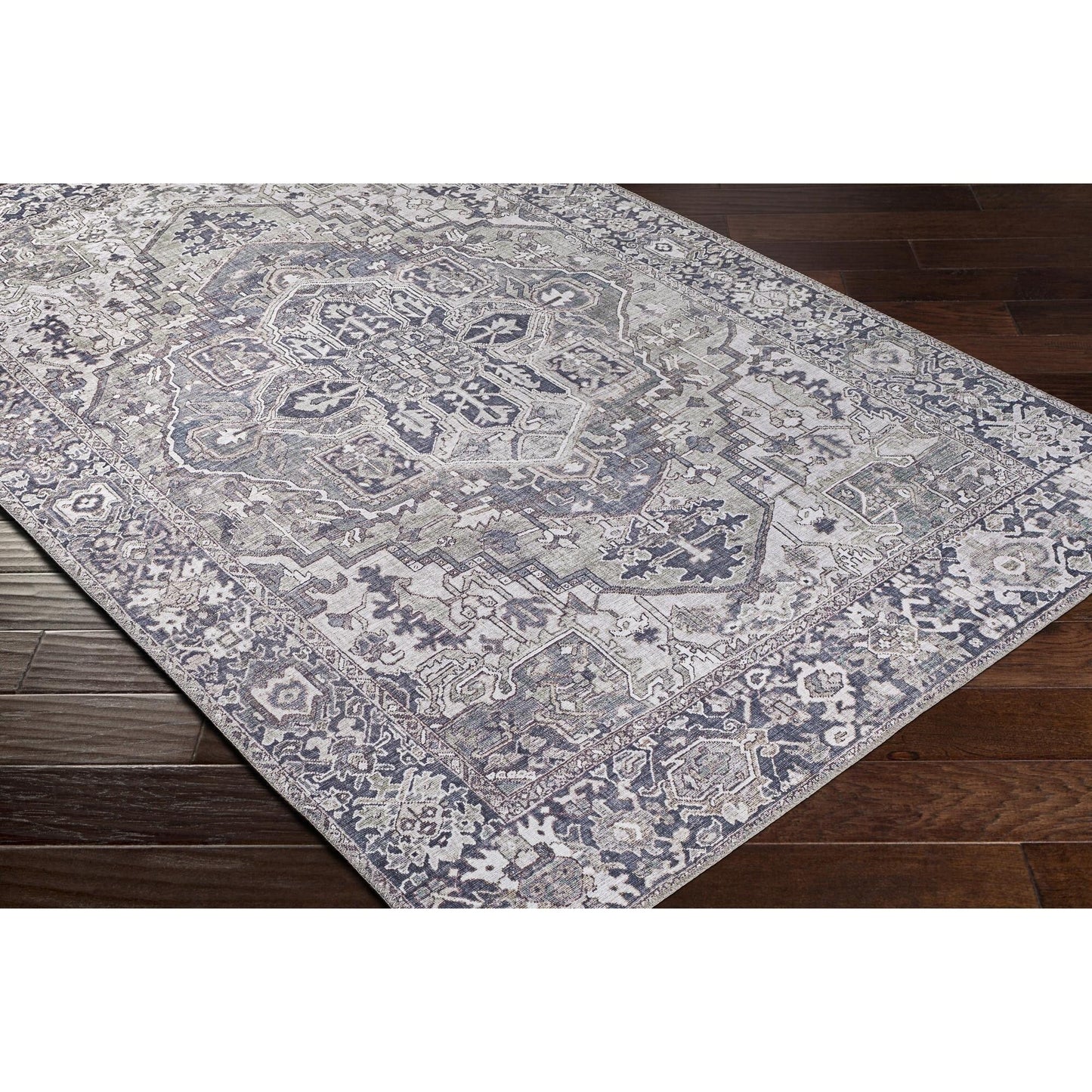 Livabliss Iris Updated Traditional Medallion Area Rug