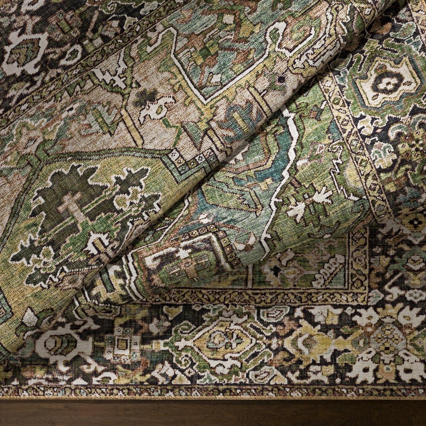 Livabliss Iris Updated Traditional Medallion Area Rug