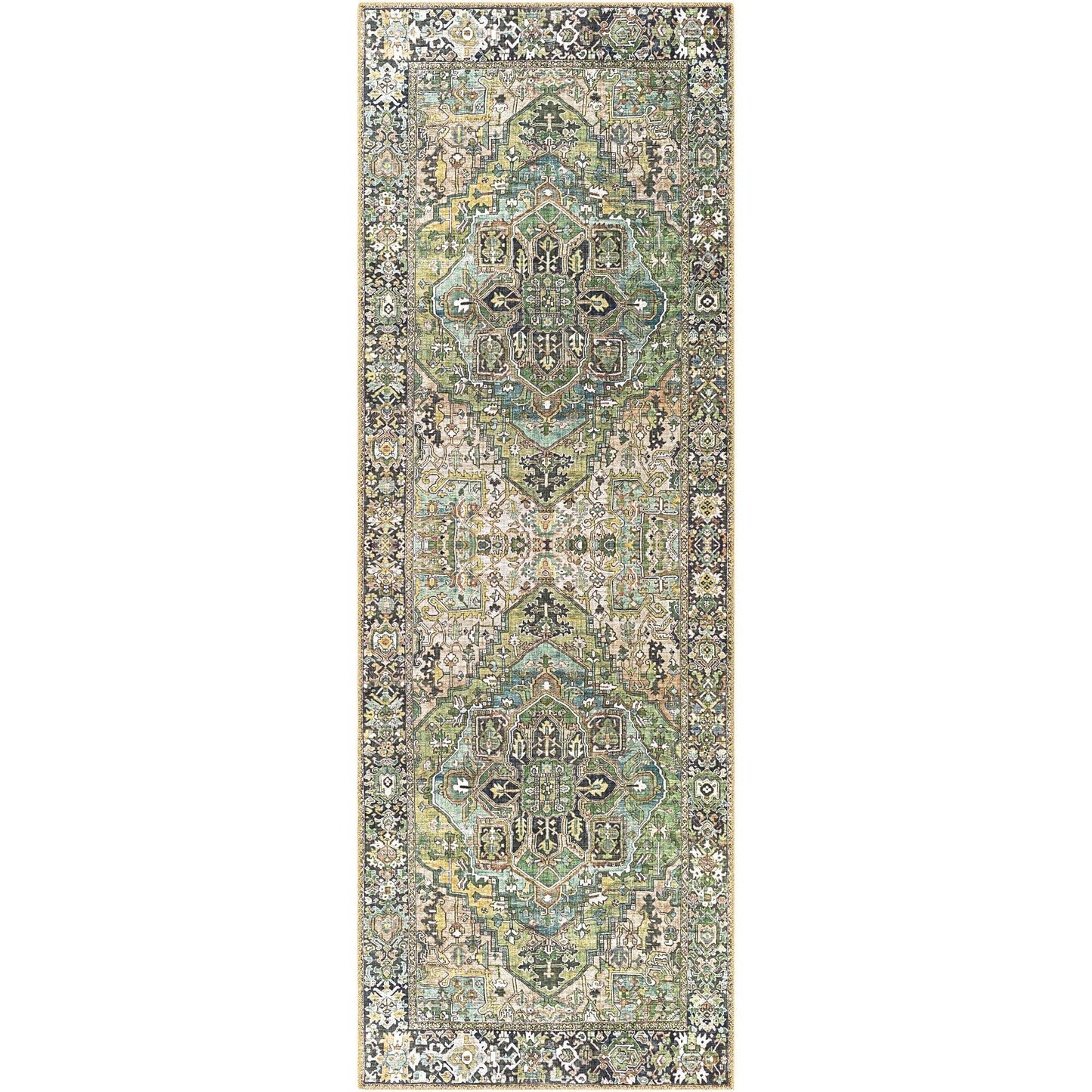 Livabliss Iris Updated Traditional Medallion Area Rug