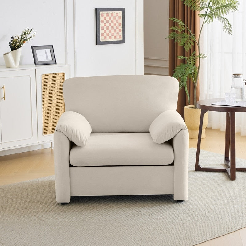 Modern Elephant Ears Armchair Accent Sofa Comfortable Seating for Living Room & Bedroom