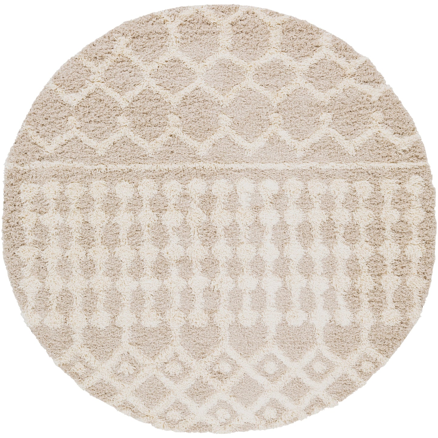 Livabliss Newton Geometric Moroccan Trellis Shag Area Rug