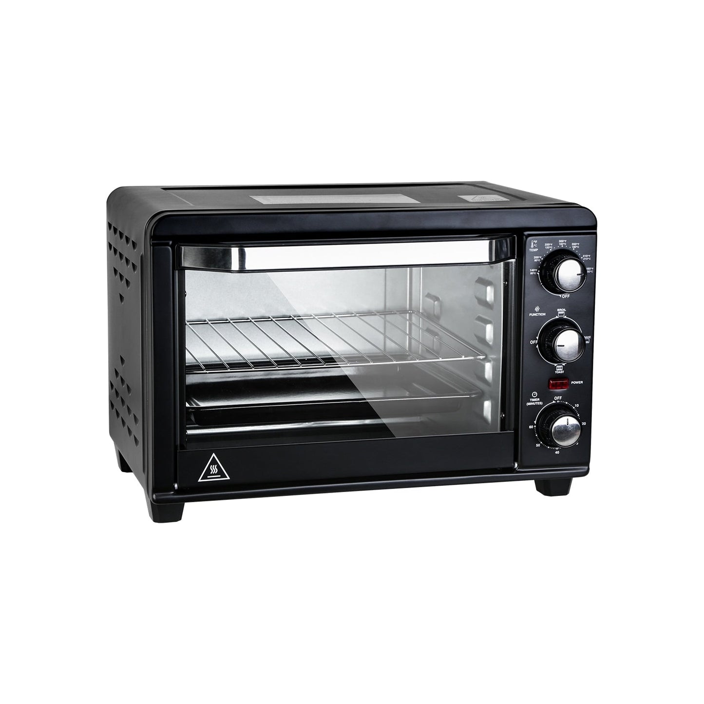 Simple Toaster Oven with 20Litres Capacity,Compact Size Countertop Toaster, Easy to Control with Timer-Bake-Broil-Toast Setting