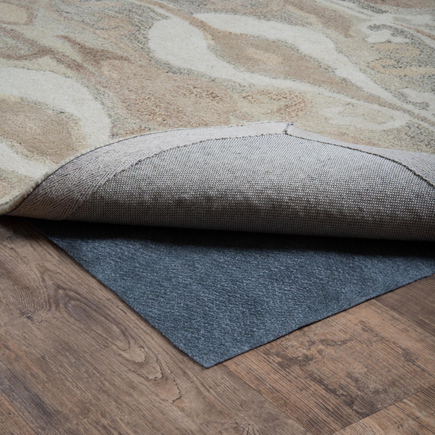 Vista Home Multi-Surface Reversible Indoor Rug Pad. - Grey