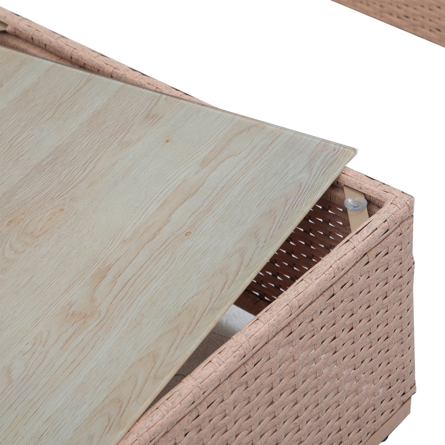 Wicker/ Steel 7-piece Outdoor Cushioned Sectional Sofa Set