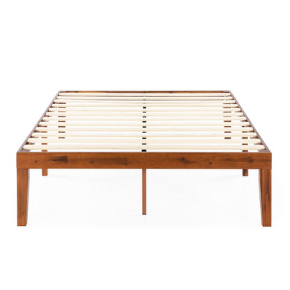 16 Inch Classic Solid Wood Platform Bed Frame in Multiple Finishes