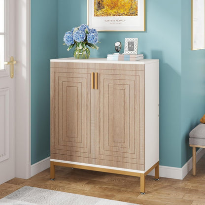 20 Pairs Modern Shoe Storage Cabinet with Doors, 6-Tier Freestanding Entryway Shoe Organizer Rack