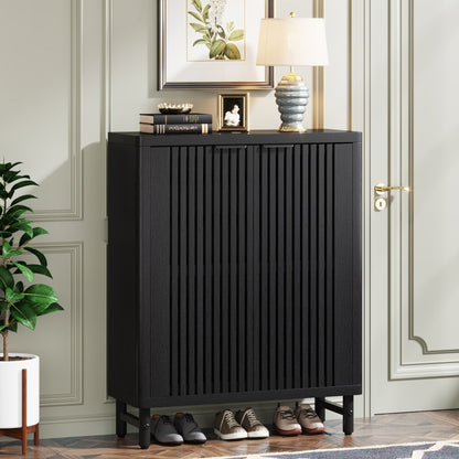24 Pairs Shoe Storage Cabinet with Door for Entryway Living Room