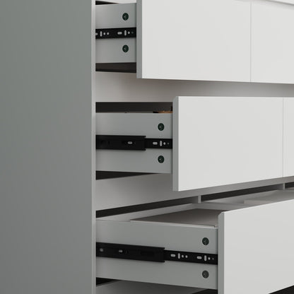 63W 9 Drawer Dresser Accent Dresser for Living Room Bedroom Chest