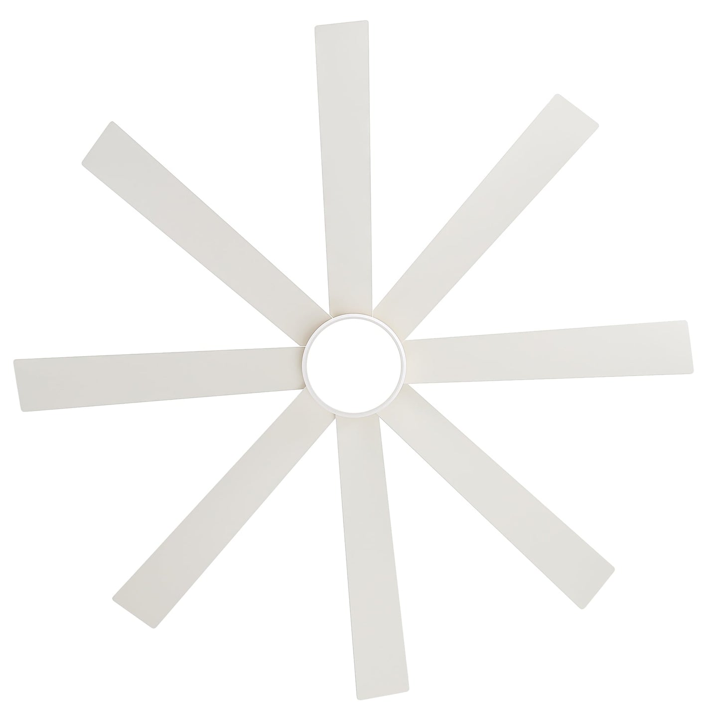 65 Inch 8-Blade Black LED Ceiling Fan with Light and Remote