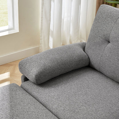 86.22 L Shaped Sectional Sofa with Side Storage Pockets