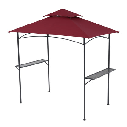 8' x 5' Outdoor Rainproof Grill Gazebo With Double Layer Vented Design