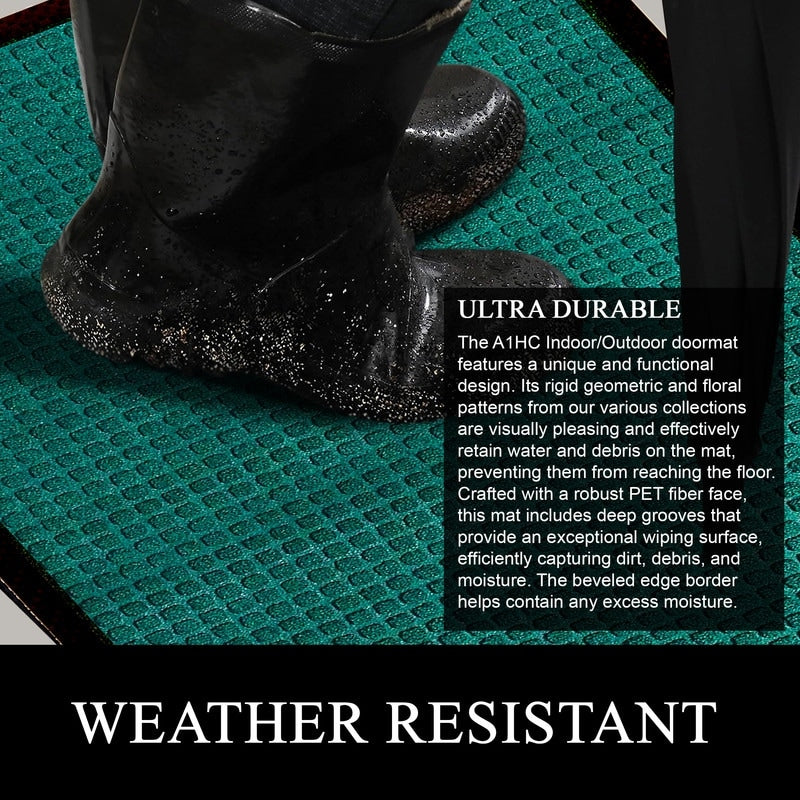 A1HC New Durable and Versatile Polypropylene Rubber Door Mat All Weather Inside Outside Door Mat