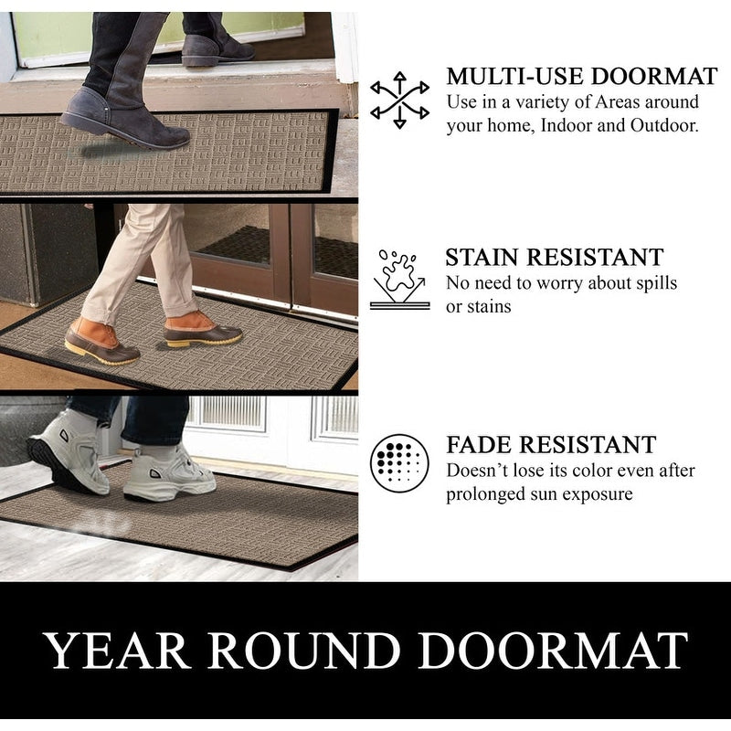 A1HC New Durable and Versatile Polypropylene Rubber Door Mat All Weather Inside Outside Door Mat