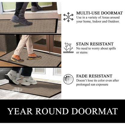 A1HC New Durable and Versatile Polypropylene Rubber Door Mat All Weather Inside Outside Door Mat