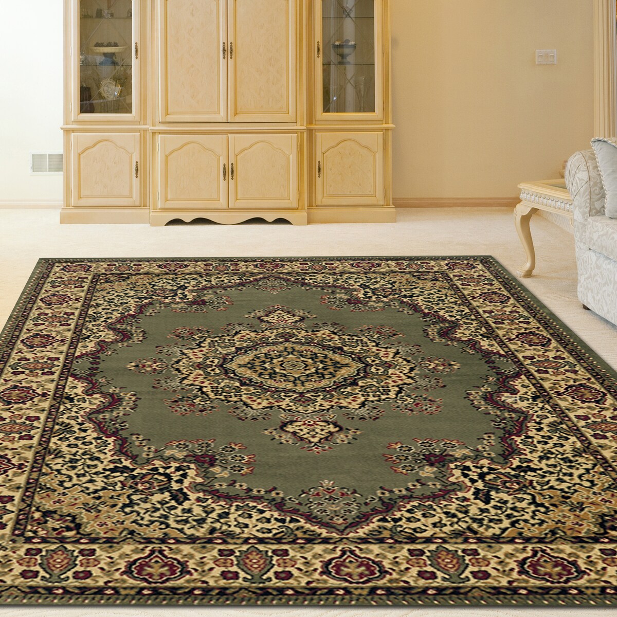 Admire Home Living Caroline Traditional Medallion Area Rug