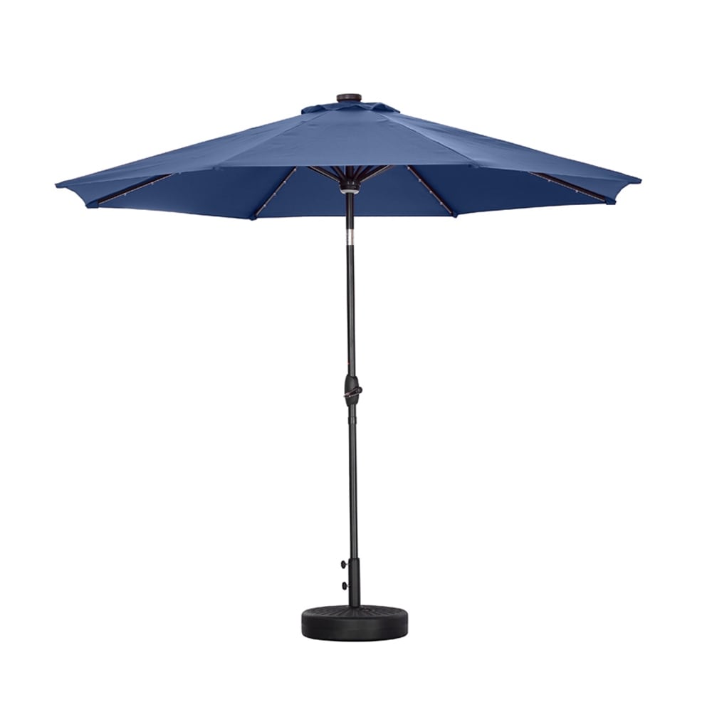 Ainfox 10ft Patio Umbrella with Lights Outdoor Solar Umbrella without Base