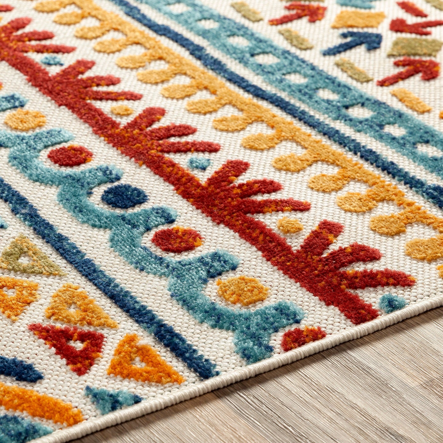 Livabliss Aldine Vibrant Boho Indoor/ Outdoor Area Rug