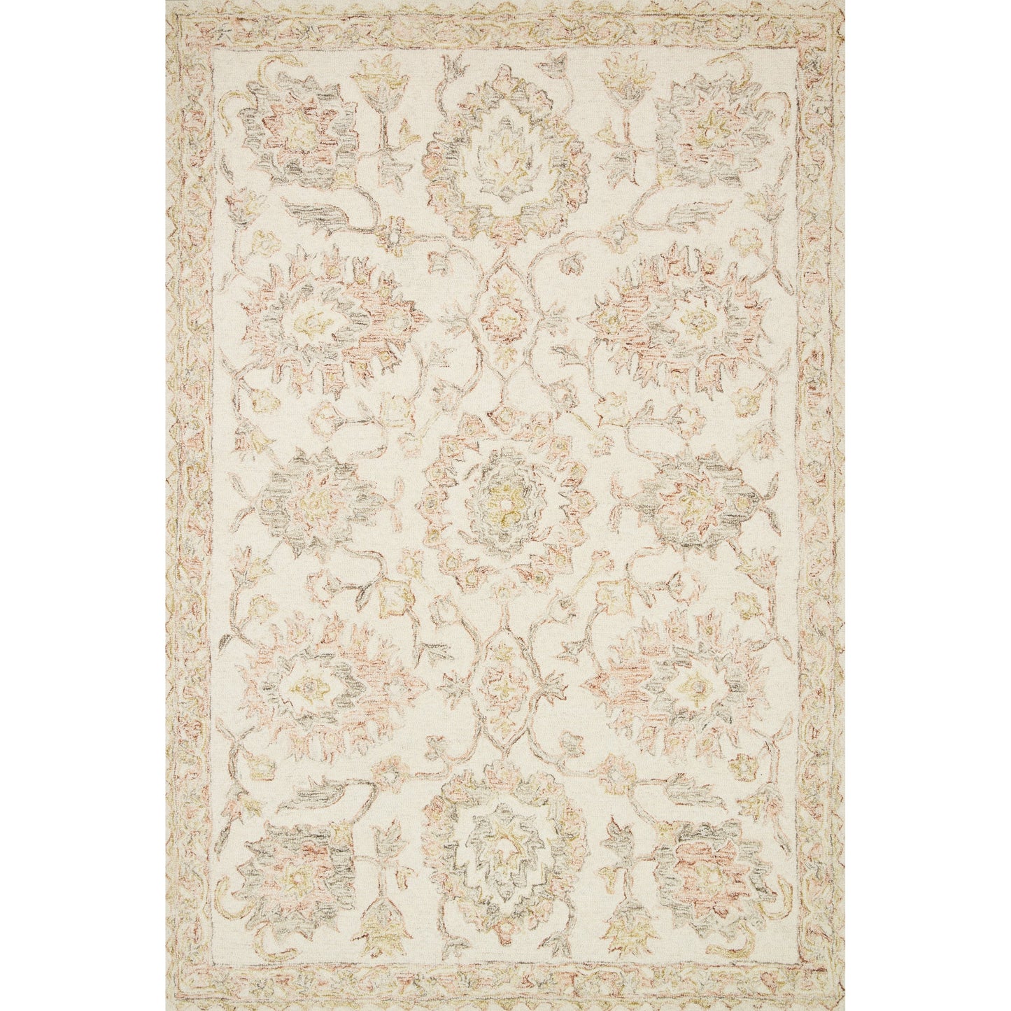 Alexander Home Annabelle Botanical Vineyard Hand-Hooked Wool Rug