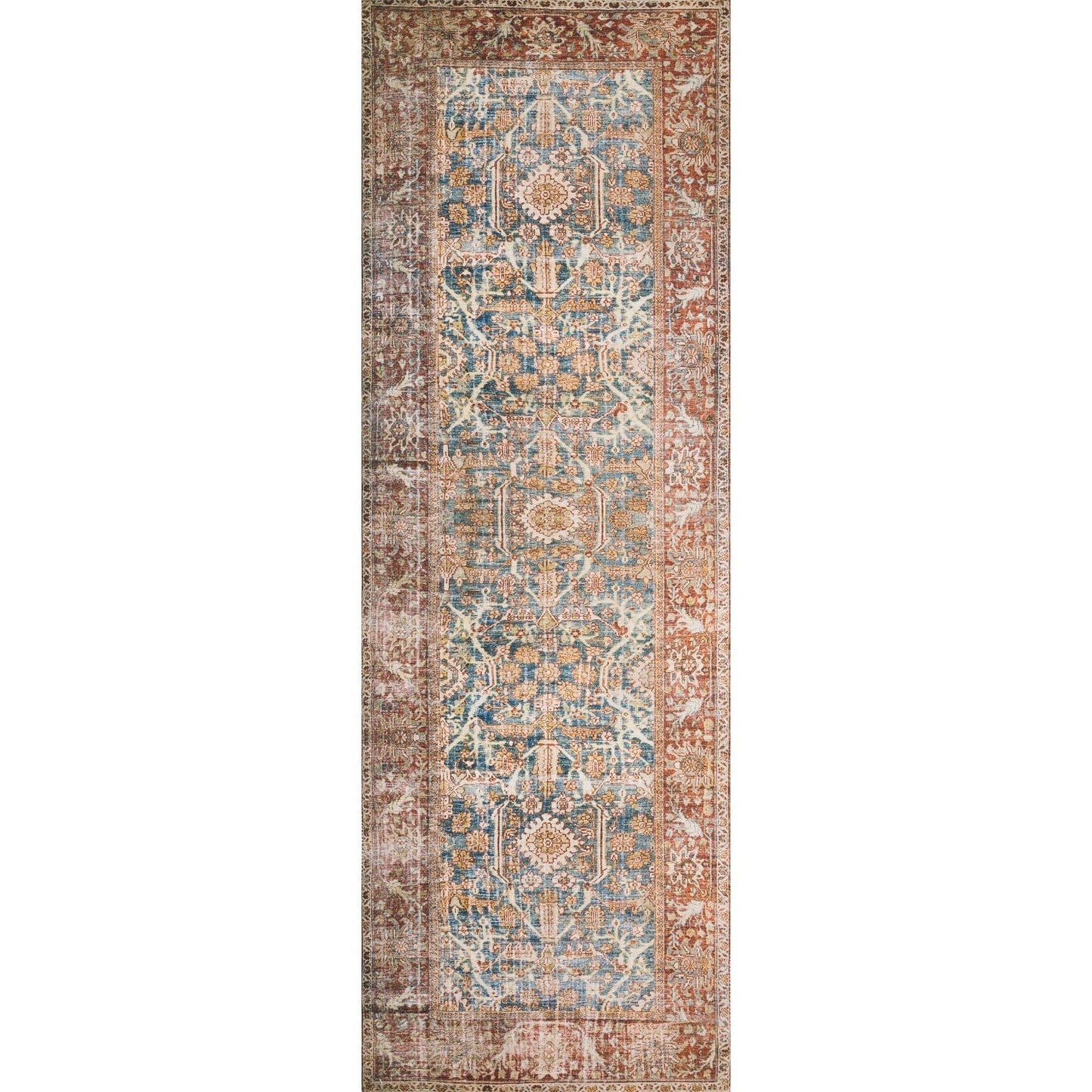 Alexander Home Isabelle Boho Vintage Botanical Pattern Area Rug