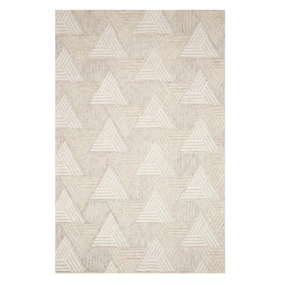 Alexander Home Kanarra Hand-Tufted Geometric Modern Wool Area Rug