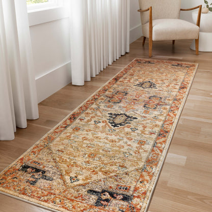 Alexander Home Luxe Antiqued Distressed Boho Area Rug