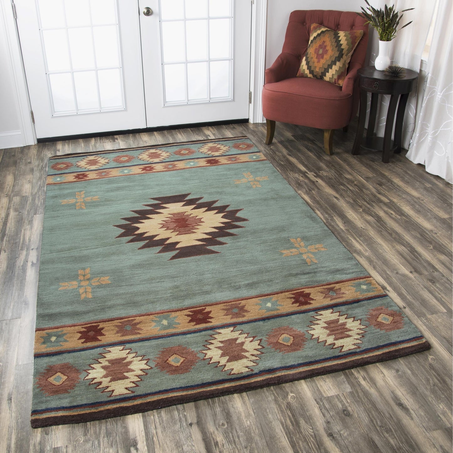 Alora Decor Ryder Southwestern Hand-tufted Wool Rug
