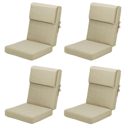 Aoodor Patio High Back Chair Cushions Set of 4, 46x21x4 Inches(Only Cushions)