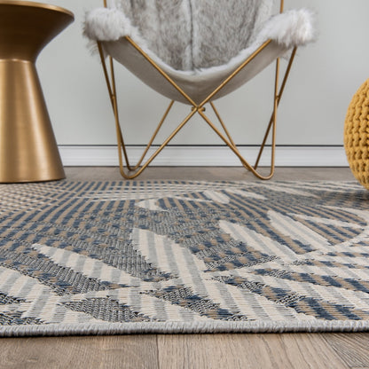 Bahama Palm Frond Indoor/Outdoor Area Rug