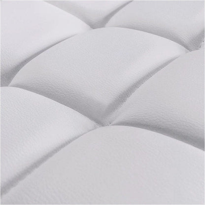 Bar Stools Adjustable Armless Swivel PU Leather Barstools Set of 2