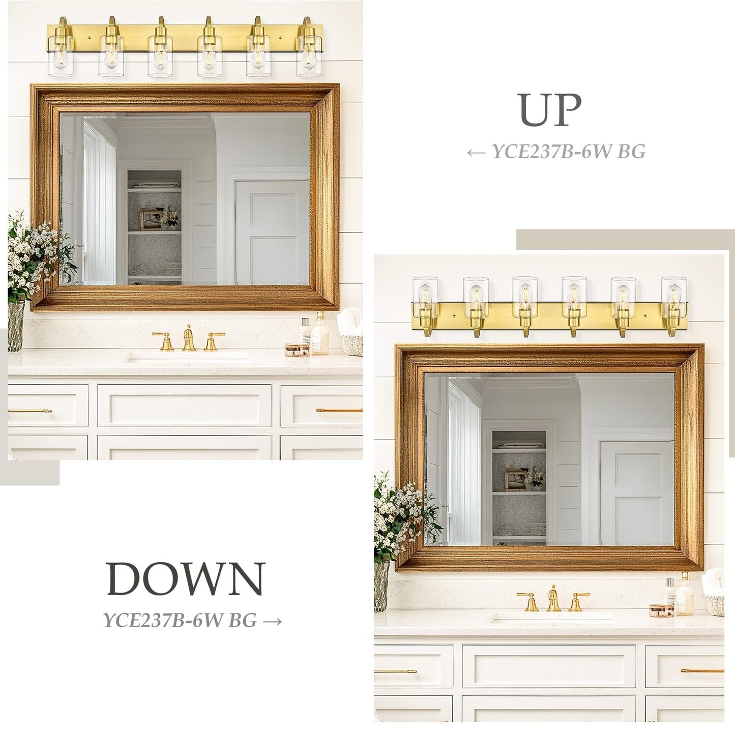 Bathroom Vanity Light Fixtures - Farmhouse Wall Light for Bathroom