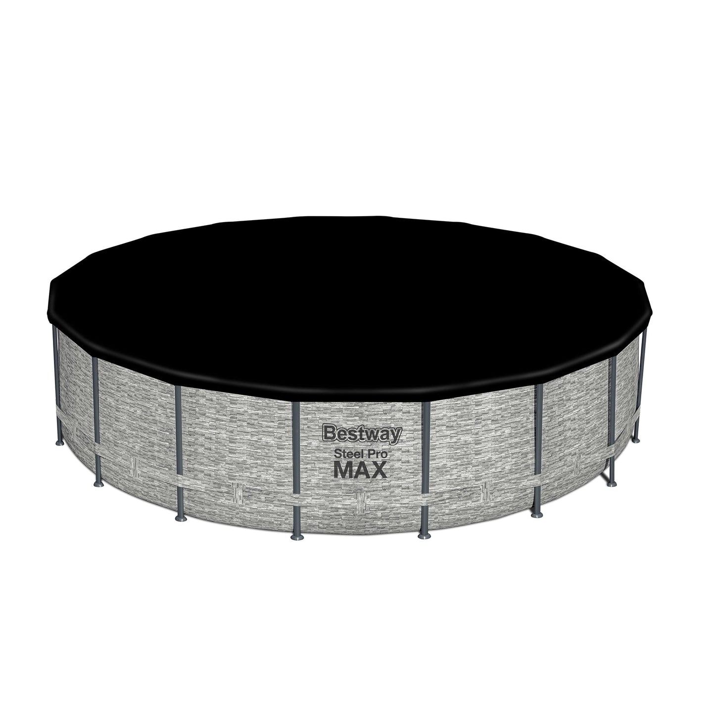 Bestway Steel Pro MAX Round Above Ground Swimming Pool with Pump & Cover