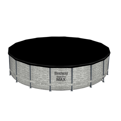 Bestway Steel Pro MAX Round Above Ground Swimming Pool with Pump & Cover