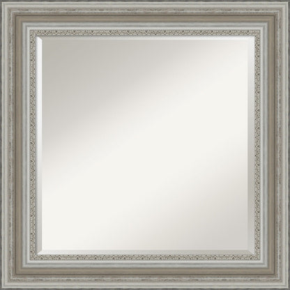Beveled Bathroom Wall Mirror - Parlor Silver Frame