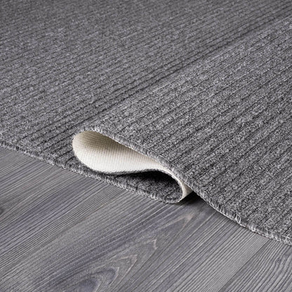 Beverly Rug Solid Color Non-Slip Rubber Back Washable Indoor Area Rug