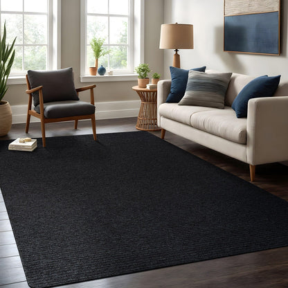 Beverly Rug Solid Color Non-Slip Rubber Back Washable Indoor Area Rug