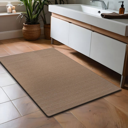 Beverly Rug Solid Color Non-Slip Rubber Back Washable Indoor Area Rug