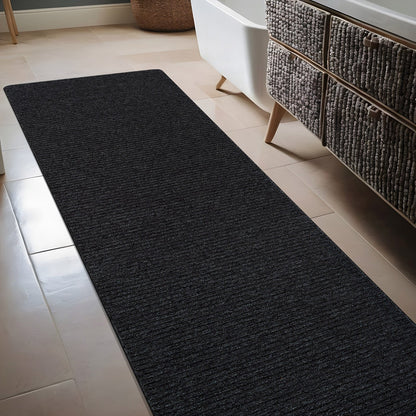 Beverly Rug Solid Color Non-Slip Rubber Back Washable Indoor Area Rug