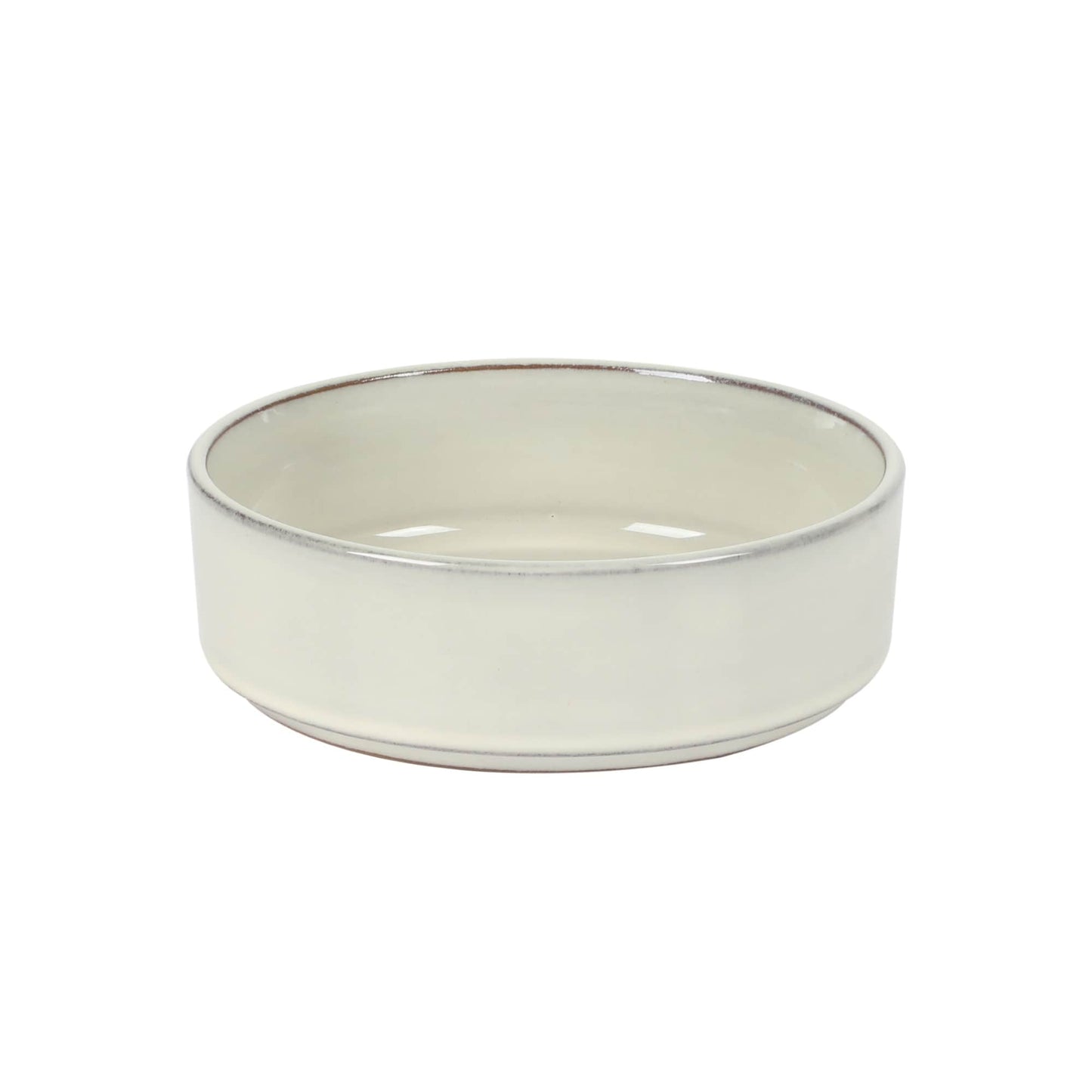 Bloomhouse Santorini Mist 16 Piece Double Bowl Terracotta Reactive Glaze Plates and Bowls Dinnerware Set