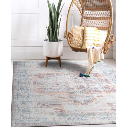 Bohemian Distressed Machine Washable Area Rug