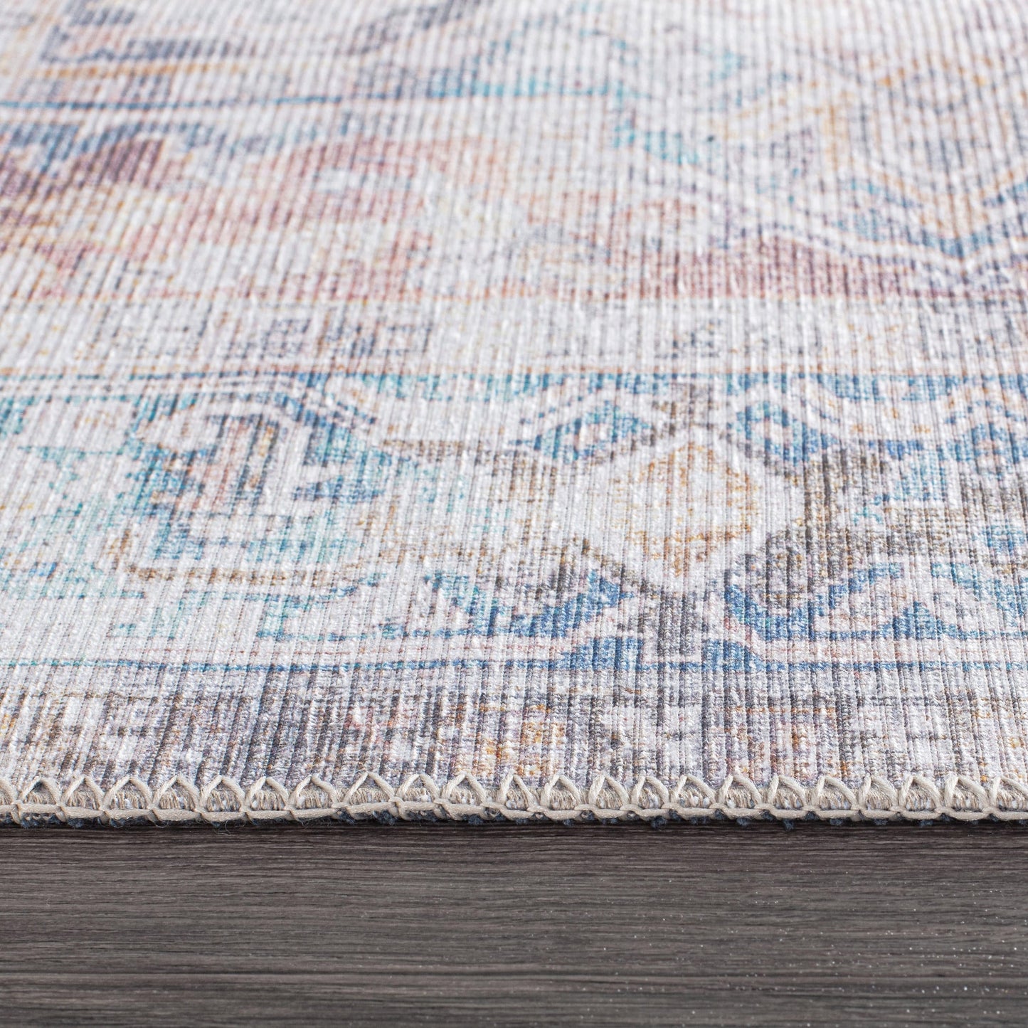 Bohemian Distressed Machine Washable Area Rug