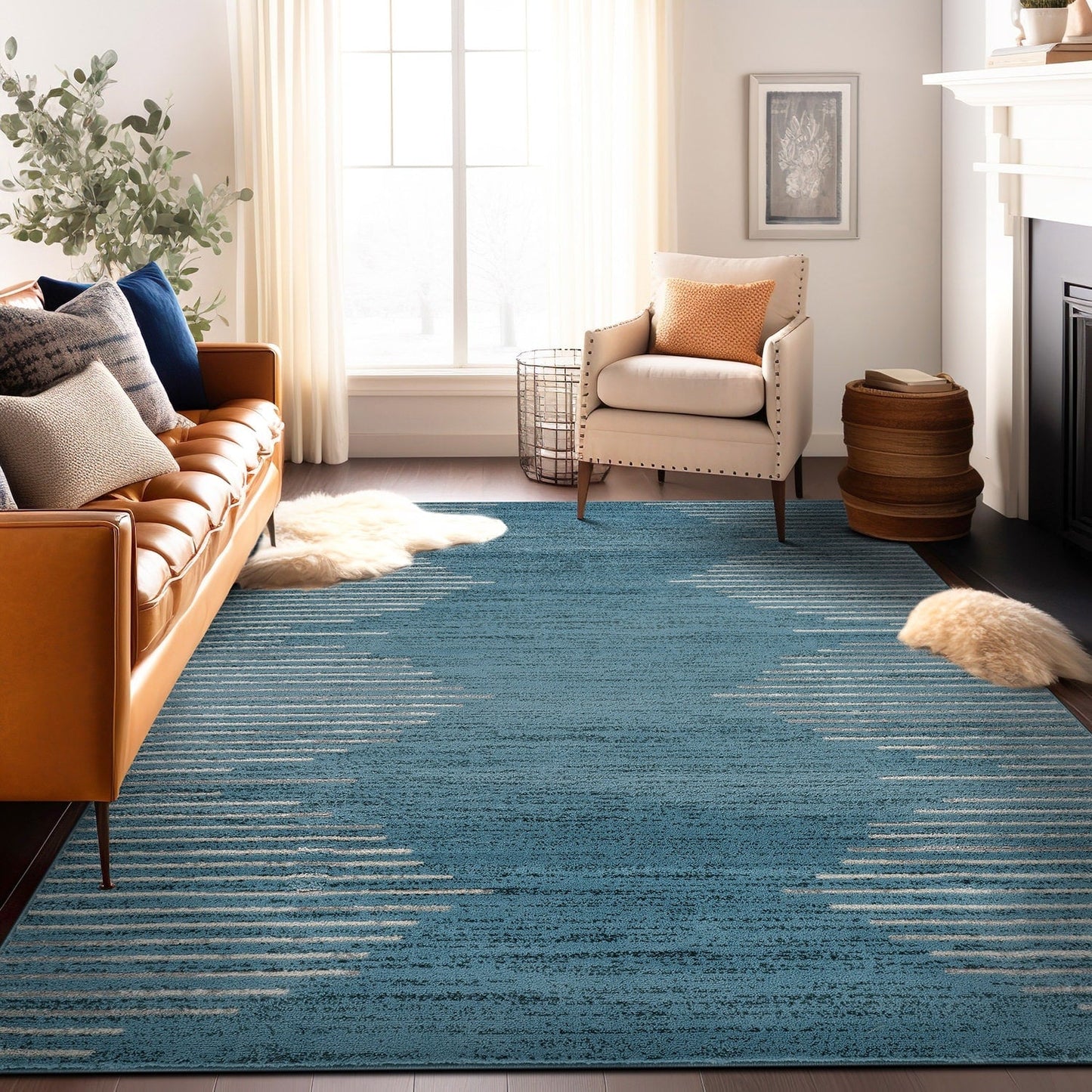 Bohemian Stripe Area Rug